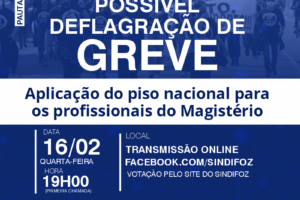 Assembleia Geral de Itajaí: POSSÍVEL DEFLAGRAÇÃO DE GREVE