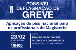 Assembleia Geral de Itajaí para POSSÍVEL DEFLAGRAÇÃO DE GREVE