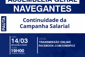 Assembleia Geral com servidores de Navegantes