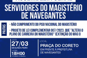 Assembleia Geral com servidores do Magistério de Navegantes