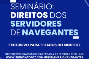 Falta uma semana para o seminário sobre os direitos dos servidores de Navegantes