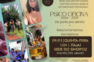 Sede do Sindifoz recebe Psico Oficina nesta quinta-feira