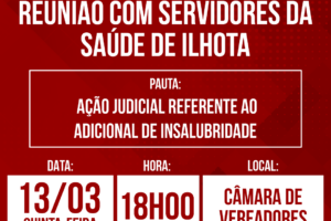 Reunião com servidores da Saúde de Ilhota