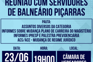 Reunião com servidores de Balneário Piçarras