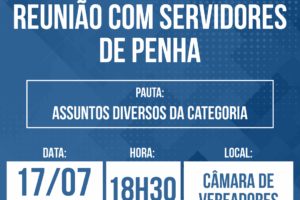 Reunião com servidores de Penha na próxima quinta-feira