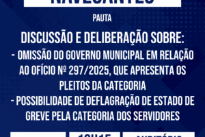 Assembleia Geral em Navegantes na próxima terça-feira