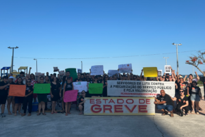 SERVIDORES/AS DE NAVEGANTES NA LUTA CONTRA O DESCASO DO GOVERNO MUNICIPAL!