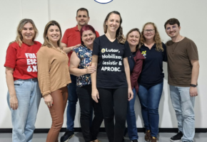 Coletivo Especialistas Sindifoz Itajaí se reúne com a APROBC para troca de experiências