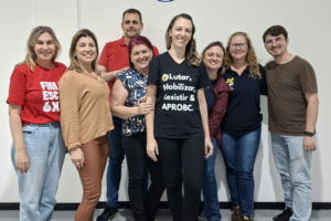 Coletivo Especialistas Sindifoz Itajaí se reúne com a APROBC para troca de experiências
