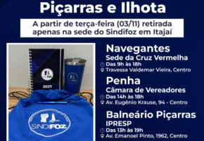 Último dia para retirada do kit do Dia do/a Servidor/a em Navegantes, Penha, Piçarras e Ilhota